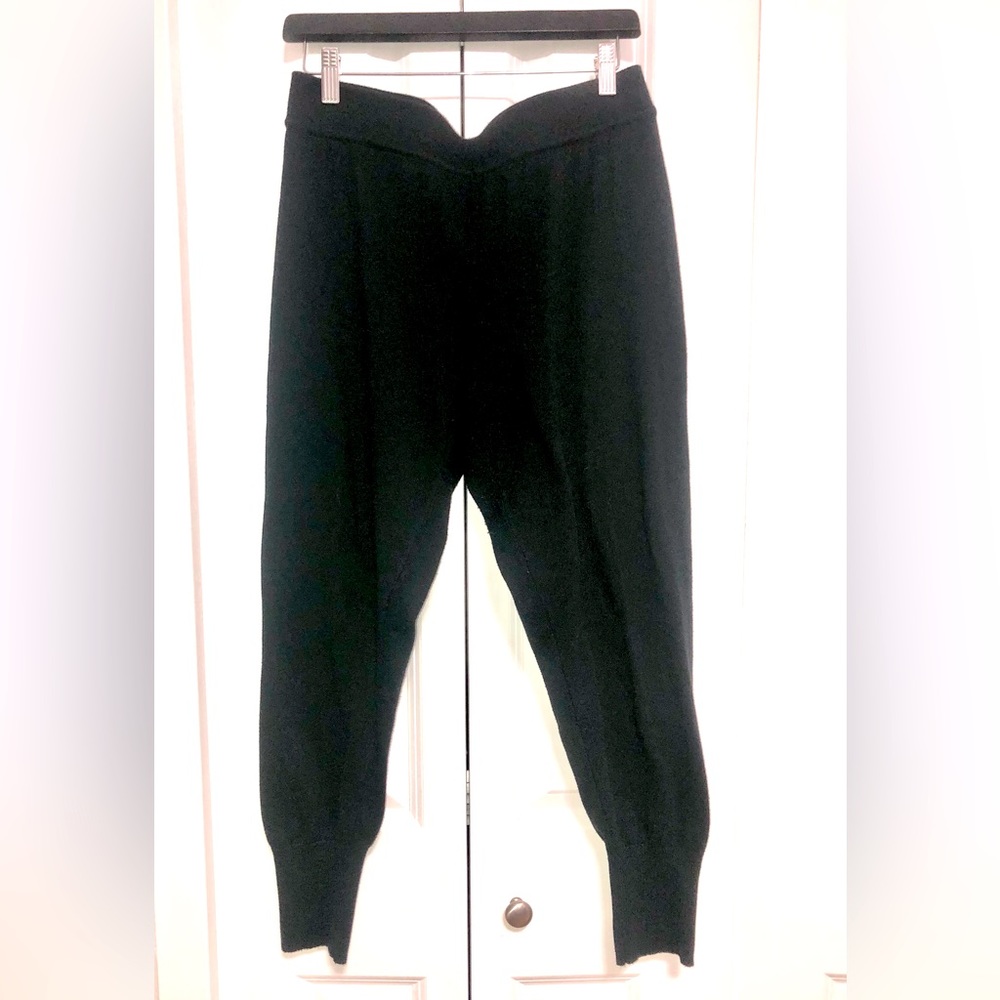 HUE black sweater knit tights - M